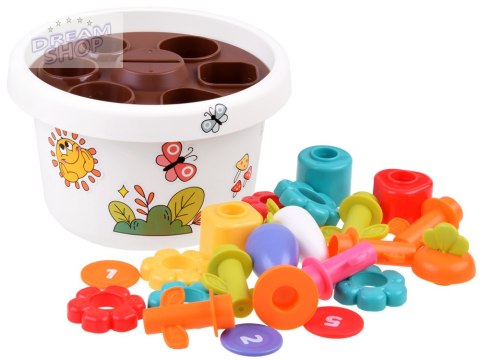 Hola Zestaw z doniczką 12m+ sorter piramida ZA4294 Hola Zestaw z doniczką 12m+ sorter piramida ZA4294