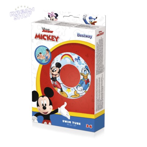 Koło do pływania dla dzieci Myszka Mickey 91004 Koło do pływania dla dzieci Myszka Mickey 91004