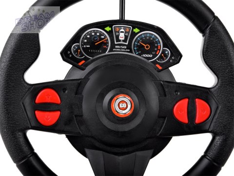 Zdalnie sterowane SPORTOWE auto + kierownica + sygnalizacja RC0589 CZ