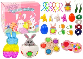 Zestaw Zabawek Wielkanocnych Fidget Toys Antystresowe 29 Elementów