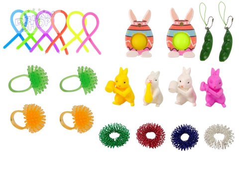 Zestaw Zabawek Wielkanocnych Fidget Toys Antystresowe 29 Elementów