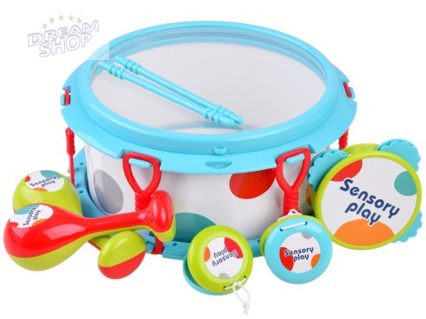 Zestaw instrumentów bębenek marakasy IN0157 Zestaw instrumentów bębenek marakasy IN0157
