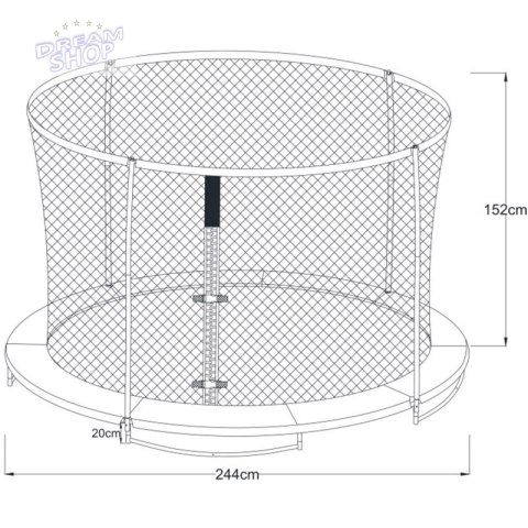 Axi Trampolina Bostonn 244 cm + Siatka Axi Trampolina Bostonn 244 cm + Siatka
