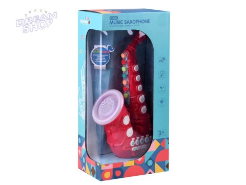 Interaktywny Saksofon melodie + dźwięki Instrument dla dzieci IN0155 RO