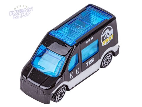 Metalowe Pojazdy, Auta, Resoraki 6 Sztuk Zestaw 1:64 Pojazd SWAT, Poduszkowiec, Jeep Turystyczny Metalowe Pojazdy, Auta, Resoraki 6 Sztuk Zestaw 1:64 Pojazd SWAT, Poduszkowiec, Jeep Turystyczny