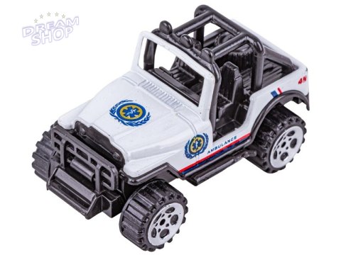 Metalowe Pojazdy Uprzywilejowane, Auta, Resoraki 6 Sztuk Zestaw 1:64 POGOTOWIE, AMBULANS Metalowe Pojazdy Uprzywilejowane, Auta, Resoraki 6 Sztuk Zestaw 1:64 POGOTOWIE, AMBULANS
