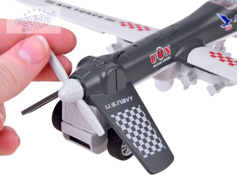 Metalowy DRON wojskowy bojowy dźwięk ZA4327 CY