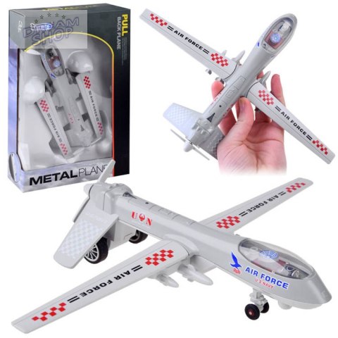 Metalowy DRON wojskowy bojowy dźwięk ZA4327 SZ