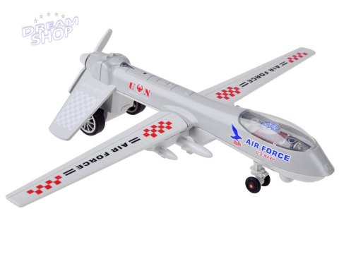 Metalowy DRON wojskowy bojowy dźwięk ZA4327 SZ