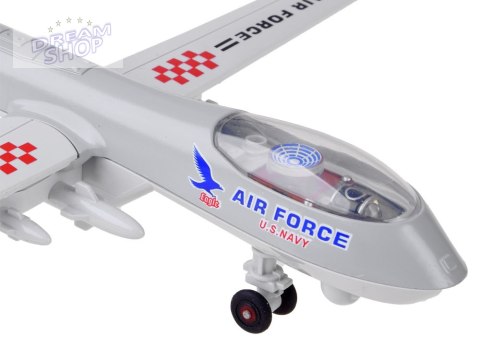 Metalowy DRON wojskowy bojowy dźwięk ZA4327 SZ