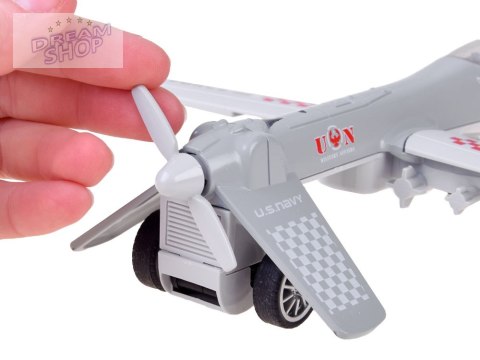 Metalowy DRON wojskowy bojowy dźwięk ZA4327 SZ