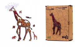 Puzzle Drewniane EKO 55 Cętkowana Żyrafa A4 PuzA4-00733