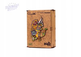 Puzzle Drewniane EKO 74 Triceratops A4 PuzA4-00705