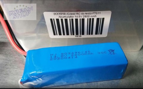Część RC do łodzi FT011 Akumulator 14.8V 2800 mAh