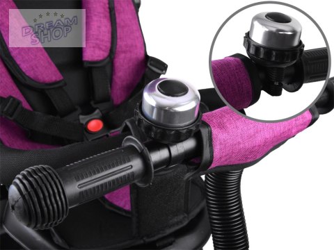 Rowerek trójkołowy Tiny Bike 3w1 różowy z daszkiem SP0650