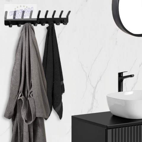 Wieszak ścienny na ubrania SYTTEN czarny loft Wieszak ścienny na ubrania SYTTEN czarny loft