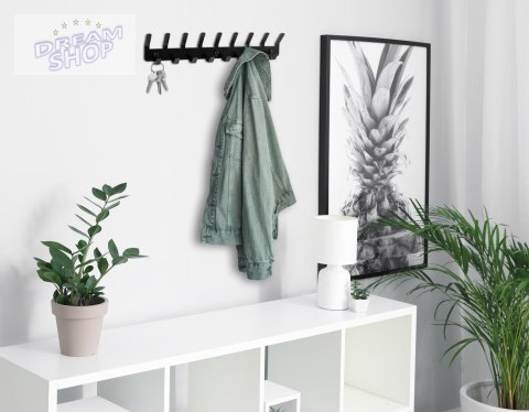 Wieszak ścienny na ubrania SYTTEN czarny loft Wieszak ścienny na ubrania SYTTEN czarny loft