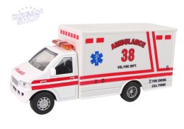 Auto Pojazd Ratunkowy Ambulans Napęd Frykcyjny 2 Kolory