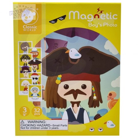 CLASSIC WORLD Układanka Magnetyczna Moda Zdjęcia Chłopcy 32 el. CLASSIC WORLD Układanka Magnetyczna Moda Zdjęcia Chłopcy 32 el.