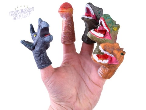 Dinozaur Pacynki na palec gumowe figurki 5 ZA4333 Dinozaur Pacynki na palec gumowe figurki 5 ZA4333