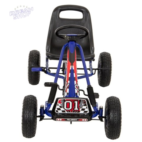 Gokart sportowy Enero 01 niebieski Gokart sportowy Enero 01 niebieski