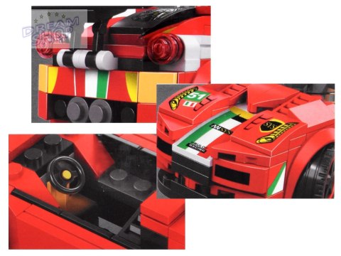 Klocki sportowe auto 164 elem. + naklejki ZA4289 Klocki sportowe auto 164 elem. + naklejki ZA4289