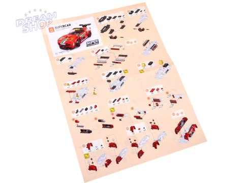Klocki sportowe auto 164 elem. + naklejki ZA4289 Klocki sportowe auto 164 elem. + naklejki ZA4289