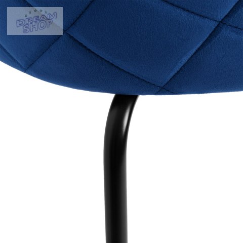 Krzesło aksamitne FARGO Velvet Granatowe Krzesło aksamitne FARGO Velvet Granatowe