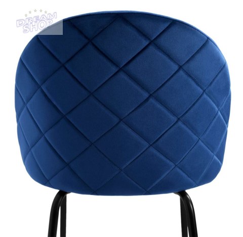 Krzesło aksamitne FARGO Velvet Granatowe Krzesło aksamitne FARGO Velvet Granatowe