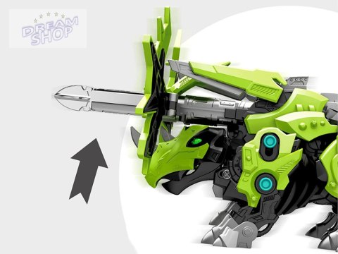 Ruchomy model do złożenia mechaniczny Triceratops robot ZA4371 Ruchomy model do złożenia mechaniczny Triceratops robot ZA4371