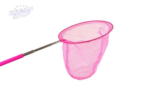Siatka Na Motyle Owady Składana Teleskopowa 85 cm Różowa Siatka Na Motyle Owady Składana Teleskopowa 85 cm Różowa