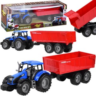 Traktor z przyczepą maszyna farmera rolnika ZA4345