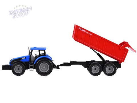 Traktor z przyczepą maszyna farmera rolnika ZA4345 Traktor z przyczepą maszyna farmera rolnika ZA4345