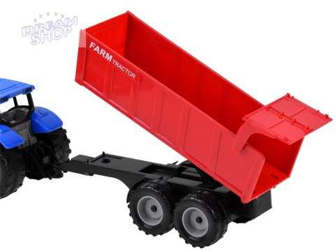 Traktor z przyczepą maszyna farmera rolnika ZA4345 Traktor z przyczepą maszyna farmera rolnika ZA4345