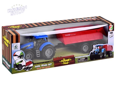 Traktor z przyczepą maszyna farmera rolnika ZA4345 Traktor z przyczepą maszyna farmera rolnika ZA4345