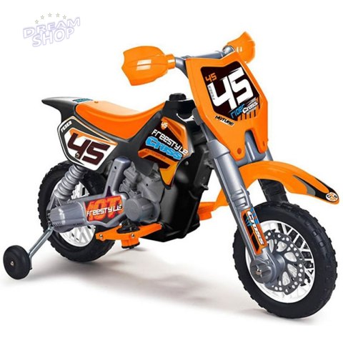 Feber Motocykl Cross Pomarańczowy na Akumulator 6V dla Dzieci Feber Motocykl Cross Pomarańczowy na Akumulator 6V dla Dzieci