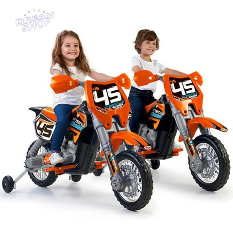 Feber Motocykl Cross Pomarańczowy na Akumulator 6V dla Dzieci Feber Motocykl Cross Pomarańczowy na Akumulator 6V dla Dzieci