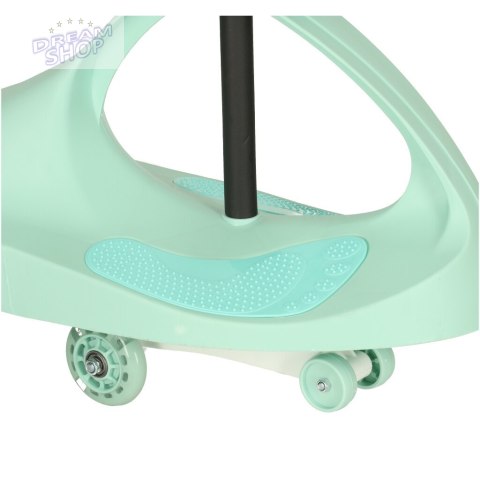 Jeździk grawitacyjny twistcar świecące koła LED miętowy Jeździk grawitacyjny twistcar świecące koła LED miętowy