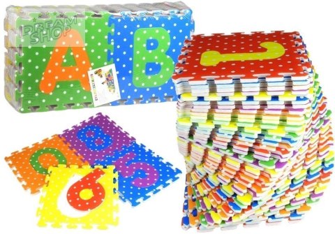 Puzzle Piankowe Kolorowe Alfabet i Cyferki 36 elementów Puzzle Piankowe Kolorowe Alfabet i Cyferki 36 elementów