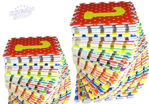 Puzzle Piankowe Kolorowe Alfabet i Cyferki 36 elementów Puzzle Piankowe Kolorowe Alfabet i Cyferki 36 elementów