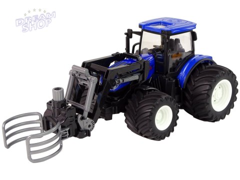 Traktor Zdalnie Sterowany z Chwytnikiem Niebieski Traktor Zdalnie Sterowany z Chwytnikiem Niebieski