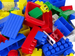 Kolorowe Klocki Konstrukcyjne K2 Duże 130 Elementów
