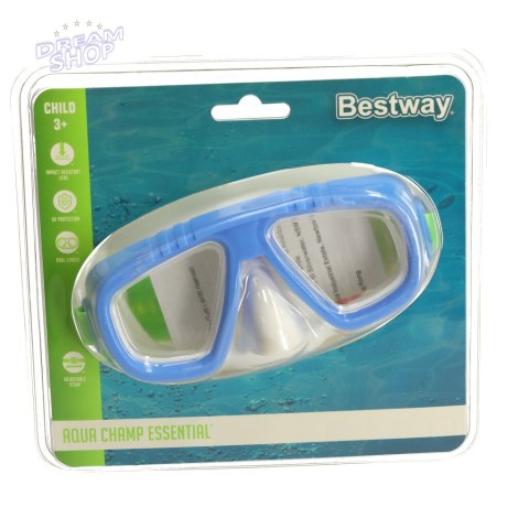BESTWAY 22011 Okulary maska do pływania nurkowania niebieskie 3+ BESTWAY 22011 Okulary maska do pływania nurkowania niebieskie 3+