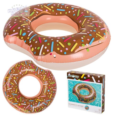 BESTWAY 36118 Koło do pływania donut 107cm brązowe BESTWAY 36118 Koło do pływania donut 107cm brązowe