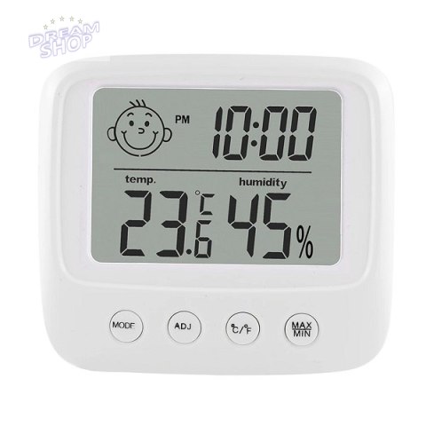 Higrometr zegar termometr pokojowy wilgotnościomierz LCD Higrometr zegar termometr pokojowy wilgotnościomierz LCD