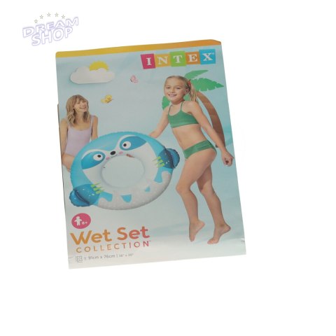 INTEX 59266 Koło do pływania zwierzak niebieski 6+ INTEX 59266 Koło do pływania zwierzak niebieski 6+