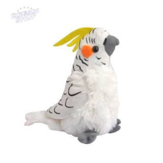 Maskotka Papuga biała nimfa 17cm 13574