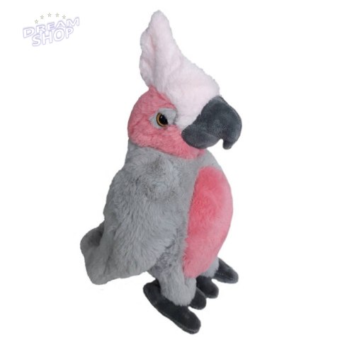 Maskotka pluszowa papuga różowa Kakadu 22cm 13841