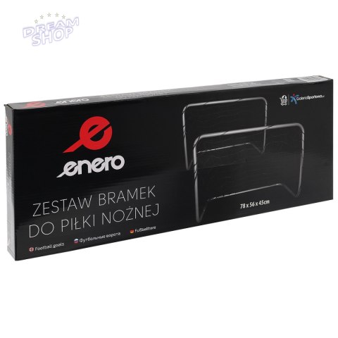 Zestaw 2 bramek do piłki nożnej z siatką 78x56x45 cm Zestaw 2 bramek do piłki nożnej z siatką 78x56x45 cm