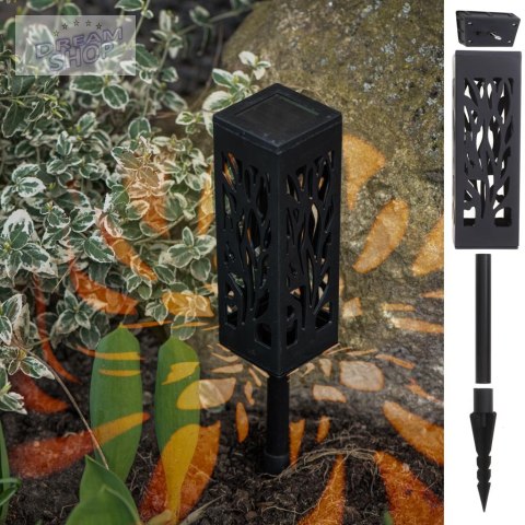 Lampy lampiony solarne stojące dekoracyjne 4 sztuki Lampy lampiony solarne stojące dekoracyjne 4 sztuki